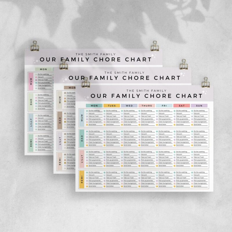 Family Chore Chart